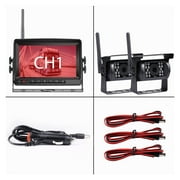 7 Inch Wireless Car Monitor Screen Reverse Vehicle Monitors Reversing Camera Screen For Car Monitor For Auto Truck RV ,Easy to Install